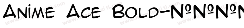 Anime Ace Bold字体转换